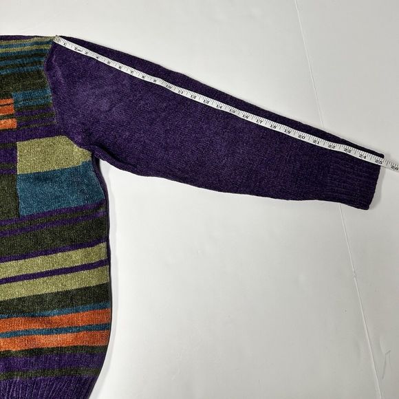 Steve Harvey Striped NWT Men Sweater Pullover  Striped L Purple - Picture 11 of 12